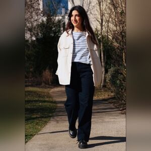 Uniqlo Black Baker Wide Leg Pants - 30-31W